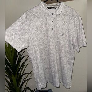 White / Grey detail Polo